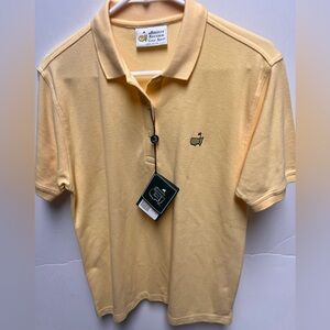 MASTERS COLLECTION LADIES YELLOW POLO SHORT SLEEVE SHIRT  SIZE MEDIUM.   NWT